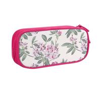 kkvhhyuo Dusky Rose Printed Pink Pencil Case Large Capacity Double Layer Stationery Organizer Pencil Bag Zipper Pouch for Students Office Travel