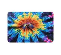 kkvhhyuo Exotic Tribe Tie Dye Style Print Door Mat 40 x 60 cm, Dirt Trapper Machine Washable Entryway Rug, Dog Door Mat, Super Absorbent Entrance Rug For Front Door, Back Door