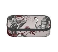kkvhhyuo Floral Herbs Botanical Engraving Print Large Capacity Pencil Case, Stationery Pencils Case Bag with Compartments, Portable Pencil Pouch Pencil Bag with Zipper for Students Teachers Office