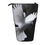 kkvhhyuo Flying Dove Print Pencil Case Big Capacity Aesthetic Pencil Pouch Box with Zipper Portable Pencil Bag Cute for School Students Office Stationery