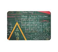 kkvhhyuo Formulas Shapes Theory Math Lesson Word Print Door Mat 40 x 60 cm, Dirt Trapper Machine Washable Entryway Rug, Dog Door Mat, Super Absorbent Entrance Rug For Front Door, Back Door