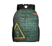 kkvhhyuo Formulas Shapes Theory Math Lesson Word Print School Backpack Lightweight Bookbag Laptop Backpack Compartment for Men Women, School Work Travel Bag.