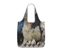 kkvhhyuo Fresh Tropical Lemons Printed Foldable Reusable Shopping Bag | Lightweight Large Capacity, Grocery Bags Travel Storage Durable Tote for Shopping Trips