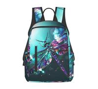 kkvhhyuo Galaxy Animal Dragonfly Print Laptop Backpack For Women Men, Large Sturdy Carry On Travel Backpack Gifts For Work Gym Weekend Hiking.
