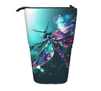 kkvhhyuo Galaxy Animal Dragonfly Print Pencil Case Big Capacity Aesthetic Pencil Pouch Box with Zipper Portable Pencil Bag Cute for School Students Office Stationery
