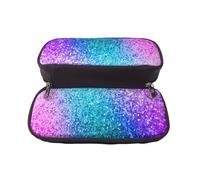 kkvhhyuo Glitter Sequin Spot Print Large Capacity Pencil Case, PU Leather Pencil Pouch Bag with Flip Top Pencil Bag for School Student Girl Boy Women Men
