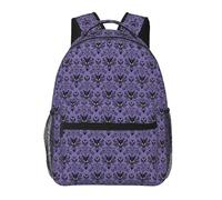 kkvhhyuo Haunted The Mansion Printed Casual Backpack, Lightweight Book bag Laptop Backpack for Travel University Commuting Weekend Adventures.