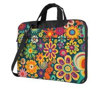 kkvhhyuo Hippie Pattern Print Laptop Bag 14 inch, Laptop Case Sleeve Business Messenger Bag with Adjustable Shoulder Strap for Men Women to Work Travel School