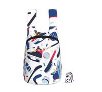 kkvhhyuo Hockey Elements Creative Patterned Print Foldable Backpack, Ultra Lightweight 16L Compact Travel Pack with Storage Bag Design for Hiking Daily Commute Shopping and Outdoor Adventures