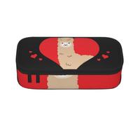 kkvhhyuo I Love Alpacas Printed Pen Bag for Girls Boys, Large Pencil Case Big Capacity Pencil Pouch for School Office Travel Makeup
