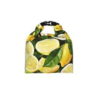 kkvhhyuo Insulated Lunch Bag, Fresh Tropical Lemons Printed Roll Top Cool Bag, Reusable Lunch Cooler Bags Foldable Lunch Bag for Office Work School Picnic Travel