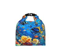 kkvhhyuo Insulated Lunch Bag, Tropical Fish Coral Undersea World Printed Roll Top Cool Bag, Reusable Lunch Cooler Bags Foldable Lunch Bag for Office Work School Picnic Travel