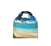 kkvhhyuo Insulated Lunch Bag, Tropical Palm Tree Hawaii Beach Printed Roll Top Cool Bag, Reusable Lunch Cooler Bags Foldable Lunch Bag for Office Work School Picnic Travel