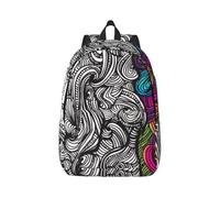 kkvhhyuo Left and right brain Print Casual Backpack Laptop Backpack School Bag Casual Daypacks for College Work Bag Travel Backpacks, S