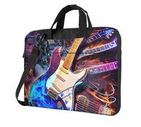 kkvhhyuo Magic Electric Guitar Music Print Laptop Bag Case 13 inch, Computer Sleeve Cover with Shoulder Strap and Handle Briefcase Carry Case for Men Women to Work School Travel