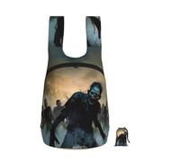kkvhhyuo Many Zombie Print Foldable Backpack, Ultra Lightweight 16L Compact Travel Pack with Storage Bag Design for Hiking Daily Commute Shopping and Outdoor Adventures