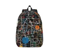 kkvhhyuo Math Formula Print Canvas Backpack, Lightweight School Backpack Travel Laptop Backpack for Men Women Work Sports Travel Flight, S