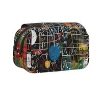 kkvhhyuo Math Formula Print Pencil Case, Large Capacity Pencil Pouch Cute Pen Box with Double Zipper, Portable Pencil Bag for Students Office Travel Organization