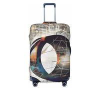 kkvhhyuo Math Geometry G alculus Print Luggage Cover Suitcase Protector Cover Elastic Fit Protective Travel Bag Sleeve for Suitcase 18-32 Inch Luggage, Black, L, Print