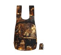 kkvhhyuo Merry Christmas and Happy New Year Print Foldable Backpack, Ultra Lightweight 16L Compact Travel Pack with Storage Bag Design for Hiking Daily Commute Shopping and Outdoor Adventures