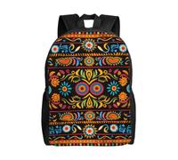 kkvhhyuo Mexican Folk Art Boho Printed School Backpack, Lightweight Laptop Backpack Casual Daypack for Boys Girls Teen Adult