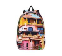 kkvhhyuo mountain village Print Casual Backpack Laptop Backpack School Bag Casual Daypacks for College Work Bag Travel Backpacks, M