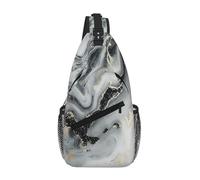 kkvhhyuo Oriental Marble Stone Print Sling Bag Chest Bag, Lightweight Crossbody Bag Shoulder Backpack Bag for Men Women Daypack for Travel Hiking Cycling Camping Outdoor Sports
