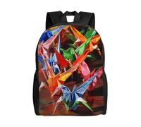 kkvhhyuo Origami Paper Cranes Print School Backpack Lightweight Bookbag Laptop Backpack Compartment for Men Women, School Work Travel Bag.
