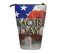 kkvhhyuo Pencil Case Expandable Design Standing Pencil Pouch with Zipper | Us Military Soldiers Patriotic Memorial Day Printed Stand-Up Pencil Bag For Boys Girls Office Supplies