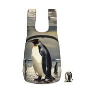kkvhhyuo Penguin Print Foldable Backpack, Ultra Lightweight 16L Compact Travel Pack with Storage Bag Design for Hiking Daily Commute Shopping and Outdoor Adventures