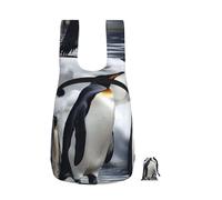 kkvhhyuo Penguin Print Foldable Backpack, Ultra Lightweight 16L Compact Travel Pack with Storage Bag Design for Hiking Daily Commute Shopping and Outdoor Adventures