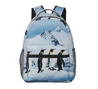 kkvhhyuo Penguins On The Iceberg Print Casual Backpack, Lightweight Bag Causal Daypack Casual Travel Bag for Men Women, School Bag School Backpack for Boys and Girls