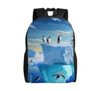 kkvhhyuo Penguins On The Iceberg print Printed School Backpack, Lightweight Laptop Backpack Casual Daypack for Boys Girls Teen Adult