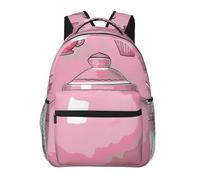 kkvhhyuo Pink Teapot Print Casual Backpack, Lightweight Travel Laptop Daypack Backpack for Men and Women, School Backpack for Boys and Girls