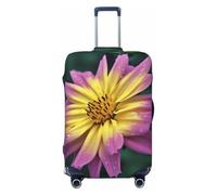 kkvhhyuo Pretty Flower Luggage Cover Protector, Black, Small, Modern | Suitcase Cover, Washable, Travel Stretch Baggage Case Protective, Carry On Cover,
