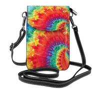 kkvhhyuo Rainbow Tie Dye-Red Print Crossbody Phone Pouch, Small Crossbody Bag Lightweight Shoulder Bag Cellphone Pouch With Adjustable Strap For Women Girls