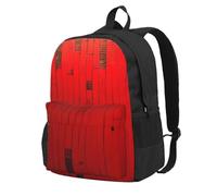 kkvhhyuo red stripe Printed Large Capacity Backpack, Laptop Backpack with Laptop Compartment, School Backpack Travel Rucksack for School Work Hiking
