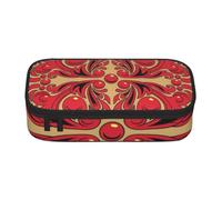 kkvhhyuo Russian Art Pattern Printed Pen Bag for Girls Boys, Large Pencil Case Big Capacity Pencil Pouch for School Office Travel Makeup