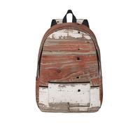 kkvhhyuo Rustic Old Barn Wood Canvas Backpack, Casual Daypacks | Lightweight Classic Backpack For School Work Travel Casual Fit 17 Inch, M