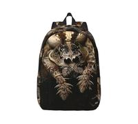 kkvhhyuo Scary Spider Print Canvas Backpack, Lightweight School Backpack Travel Laptop Backpack for Men Women Work Sports Travel Flight, S