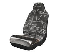 kkvhhyuo school math Print Car Seat Cover 2 PCS, Accessorie Seat Protector Universal Front Fit for Family Cars SUVs Vans