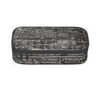 kkvhhyuo School Math Print Large Capacity Pencil Case, Stationery Pencils Case Bag with Compartments, Portable Pencil Pouch Pencil Bag with Zipper for Students Teachers Office