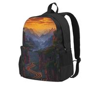 kkvhhyuo Shining Overlook Printed Large Capacity Backpack, Laptop Backpack with Laptop Compartment, School Backpack Travel Rucksack for School Work Hiking