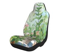 kkvhhyuo Springtime Herb Garden Print Car Seat Cover 2 PCS, Accessorie Seat Protector Universal Front Fit for Family Cars SUVs Vans