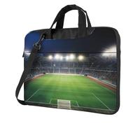 kkvhhyuo Stadium Football Satdium Field Light Night Print Laptop Bag Case 14 inch, Computer Sleeve Cover with Shoulder Strap and Handle Briefcase Carry Case for Men Women to Work School Travel