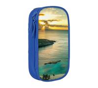 kkvhhyuo Sunrise Over Hanauma Bay Oahu Hawaii Pencil Case Blue Pencil Bag | Large Capacity Pencil Pouch Stationery Organizer Makeup Bag For Students Office Travel Art Supplies