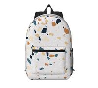 kkvhhyuo Terrazzo Marble Pastel Laptop Backpack Womens, Large Rucksack Bag | Laptop Bag School Bags Big Business Work Computer Rucksack College School Bag Gifts