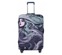 kkvhhyuo the sea witch inspired Print Luggage Cover Suitcase Protector Cover Elastic Fit Protective Travel Bag Sleeve for Suitcase 18-32 Inch Luggage, Black, X-Large, Print