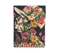 kkvhhyuo Thug Life Flowers Print Leather Laptop Sleeve 13 Inch, PU Leather Slim Protective Laptop Case Stylish Laptop Bag for Work and Travel