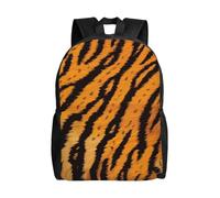 kkvhhyuo Tiger Striped Pattern Print Casual Backpack, Lightweight Foldable Travel Backpack for Men and Women, School Bag with Laptop Compartment for College Work